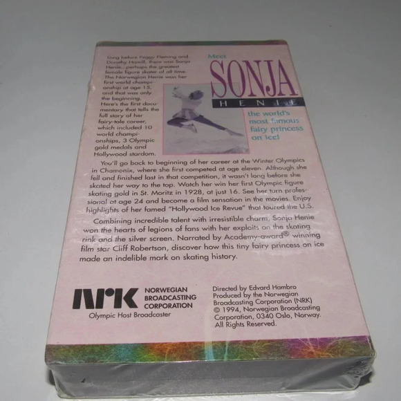 SONJA HENIE Queen of the Ice Figure Skater VHS~SEALED! - Picture 2 of 3